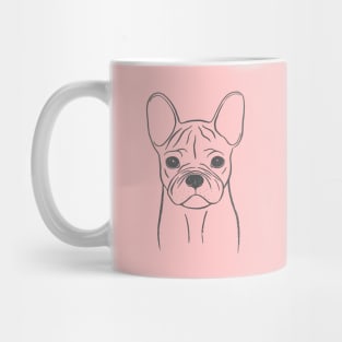 French Bulldog (Pink and Gray) Mug
